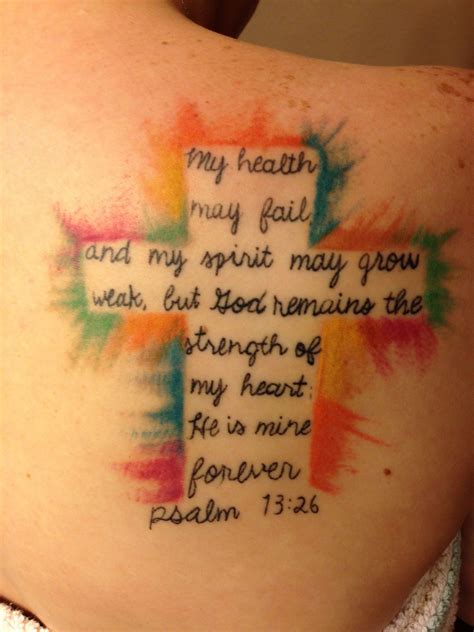 My cross/Bible verse tattoo..Psalm 73:26 :) #Tattoosformen | Bible verse tattoos, Verse tattoos ...