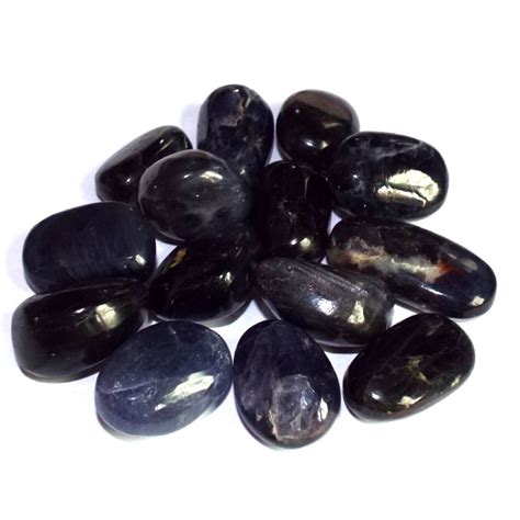 1 x Medium Iolite Water Sapphire Tumblestone