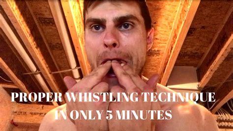 how to whistle with your fingers in your mouth (proper whistling technique) - YouTube