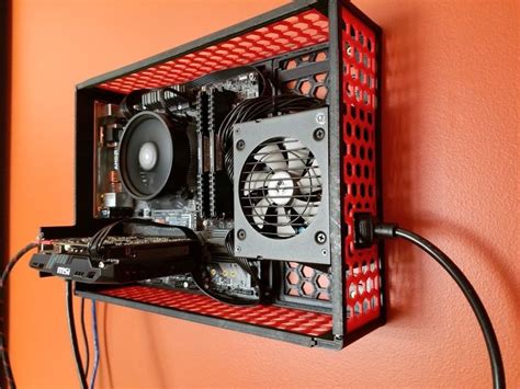 Dual+Slot+mATX+case+-+Wall+Mountable+by+N3RDPWR. | Diy pc case, Diy ...