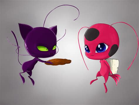 Tikki and Plagg by foxiquie on DeviantArt