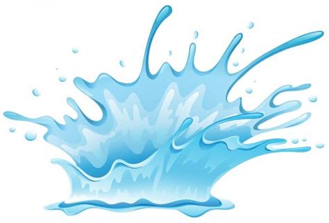 Premium Vector | Fresh water splash on isolated background | Sea ...