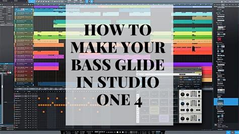 Presonus Studio One 4 - How to Make Your Bass Glide/Pitch Bend - YouTube