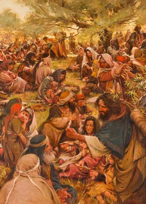 51 Miracles - Feeding crowds ideas in 2021 | christian art, biblical art, bible art