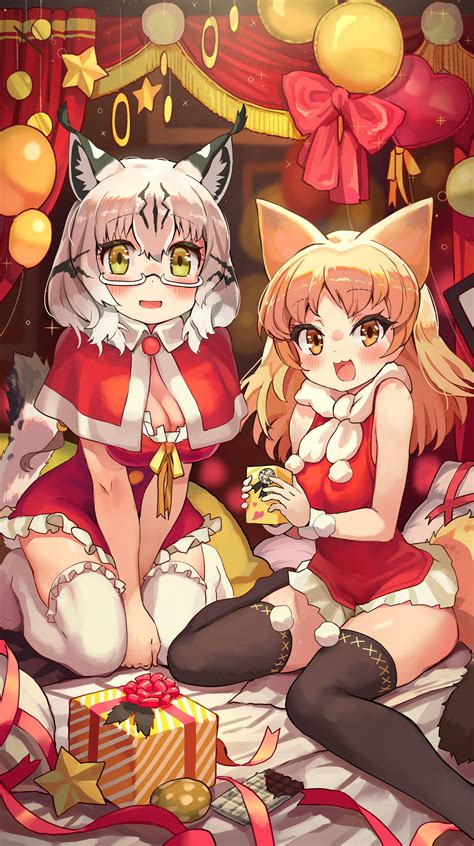 Eurasian Lynx and Pale Fox Dressed for Christmas! : r/KemonoFriends