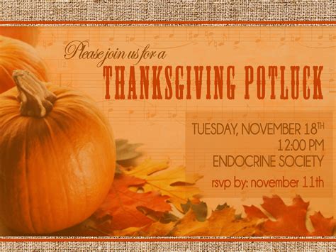 Thanksgiving Potluck Invite by scico on DeviantArt