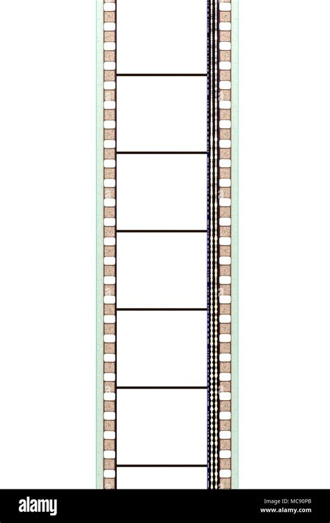 35mm movie film strip with soundtrack and blank frames Stock Photo - Alamy