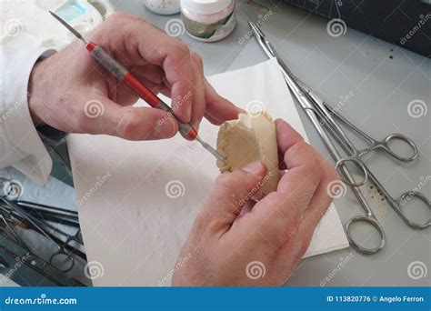 Dental Laboratory Equipment and Processing Stock Photo - Image of medicine, clinic: 113820776