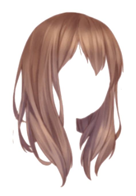 Anime Girl With Brown Hair PNG