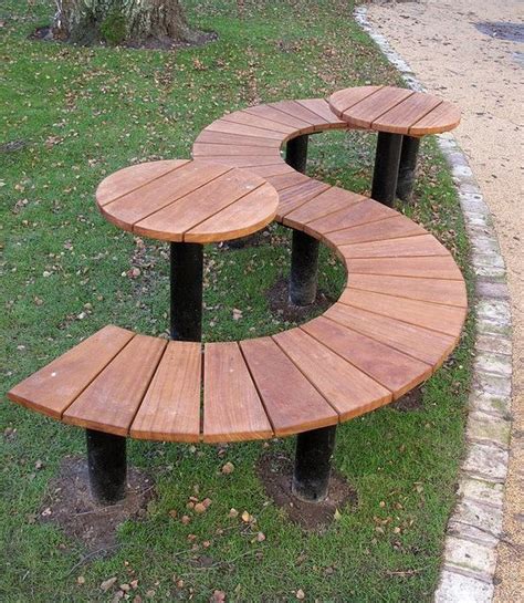 round bench seating - Google Search | Park bench design, Outdoor patio table, Garden design