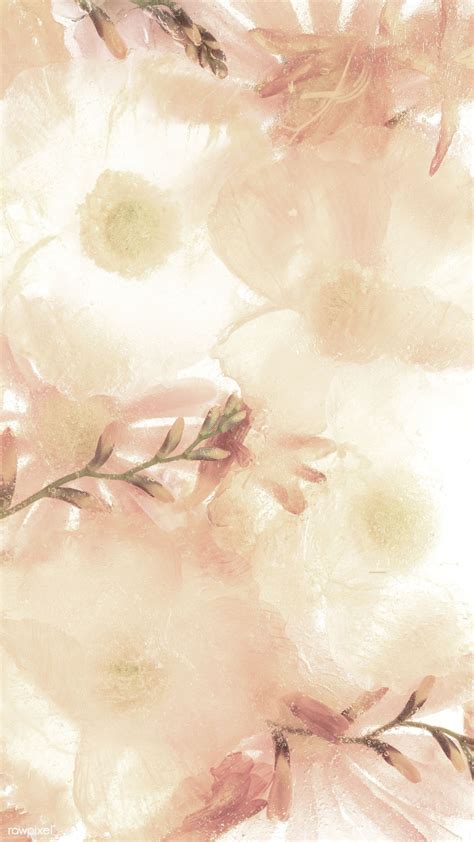 Free download Beige anemone flower mobile wallpaper premium image by rawpixel [1400x2489] for ...