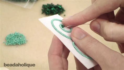 How to Do Bead Embroidery Around Free-Formed Shapes | Bead embroidery jewelry, Bead embroidery ...