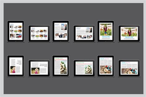 Digital Magazine Template vol. 01 | Creative Magazine Templates ~ Creative Market