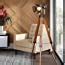 Arpenter Industrial Floor lamp for Living Room Bedrooms, Rustic Tripod Spotlight Standing Lamp ...