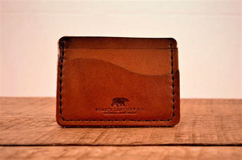 Slim Cardholder Wallet - Chestnut – Bear's Leather Co.