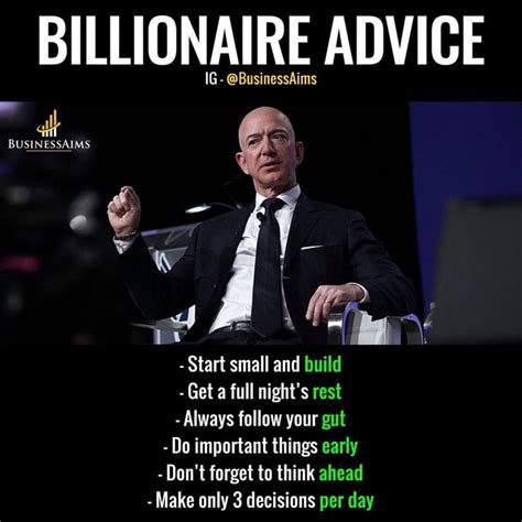 Jeff Bezos Billionaire Advice | Inspirational quotes motivation, Millionaire minds, Motivation