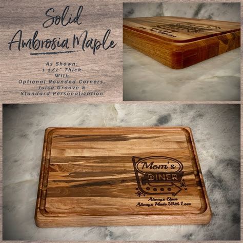 Personalized Butcher Block Cutting Board Choose From Beautiful - Etsy