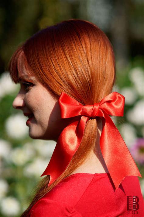 Red Satin Ribbon Hair Knot | Etsy UK