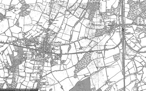 Historic Ordnance Survey Map of Crawley, 1895 - 1909