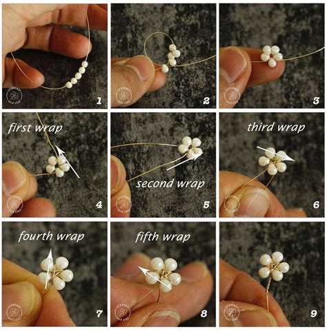 Jewelry Making Basics 7 -- Three ways to make beaded flower | Diy wire ...