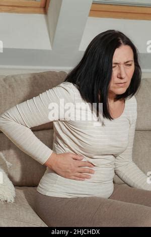 Kidney infection pyelonephritis urinary tract infection. African american woman feel backache ...