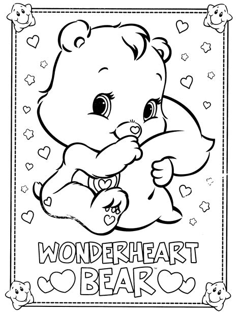 Care bear coloring pages to download and print for free