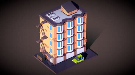 Low Poly Building Animation - 3D model by Alexander Kovalev / Svitlana Prylepska (@viznum ...