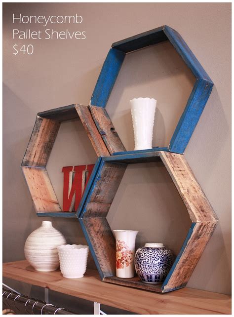 Honeycomb Pallet Shelves Pallet Crates, Pallet Shelves, Wooden Pallets ...