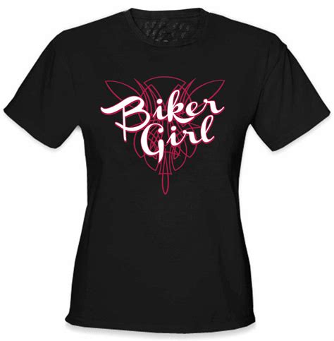 Girls Biker Shirts - "Biker Girl" Girl's T-Shirt