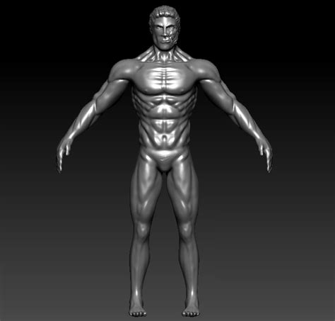 3D GAME ARTIST: Zbrush male model