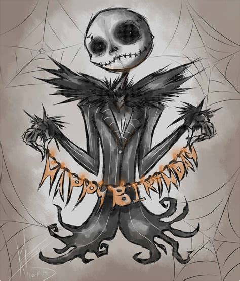 Jack Skellington Birthday Card Skellington Birthday Wishes by ...