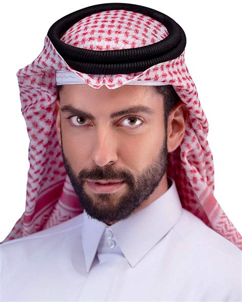 Buy HOMELEXKeffiyeh Arab Head f for Men Sheikh Muslim Turban Saudi Dubai Headwear Online at ...