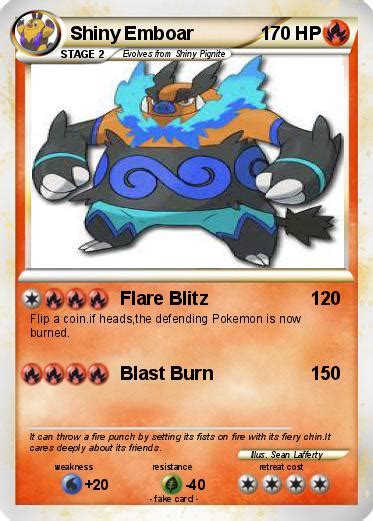 Pokémon Shiny Emboar 27 27 - Flare Blitz - My Pokemon Card