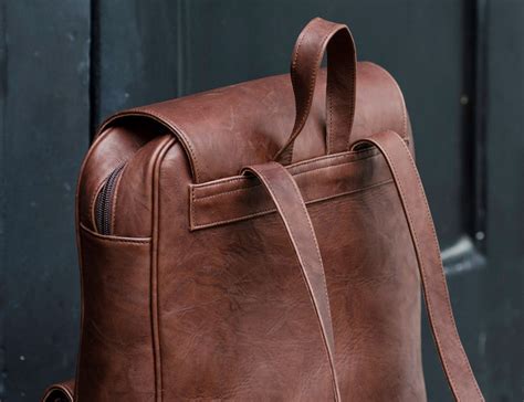 Rustic Brown Leather Laptop Backpack » Gadget Flow