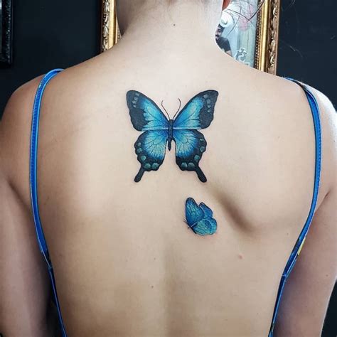 The Blue Butterfly Tattoo: What it Means - The Skull and Sword