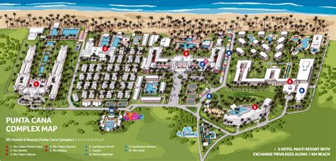 Resort Map | Riu Palace Punta Cana | Punta Cana, D.R. | Punta cana resort, Riu palace punta cana ...