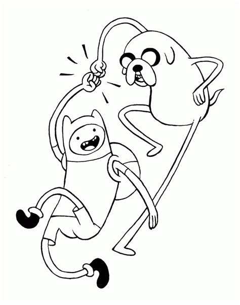 Download Adventure Time With Finn And Jake Coloring Pages Funjooke - Coloring Home