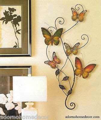 Metal Butterfly Wall Decor Art Garden Cottage Unique Indoor Outdoor ...