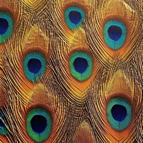 Premium AI Image | peacock feathers pattern