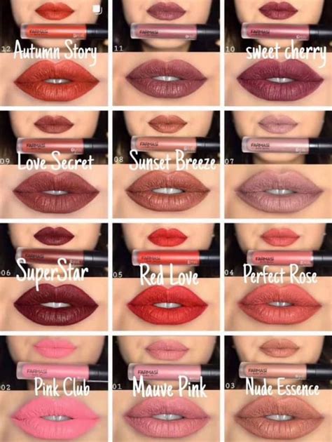 FARMASi matte liquid lipstick. Lots of colors with great pigment. This ...