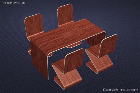 The Sims Resource Acrylic Dining Set Glass Furniture - vrogue.co