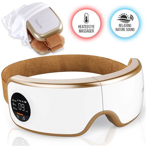 SereneLife SLEYMSG40 - Smart Eye Massager with Heat & Pressure Point Therapy - Walmart.com ...