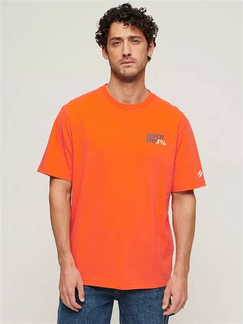 Superdry Sportswear Logo Loose T-Shirt, Flame Orange