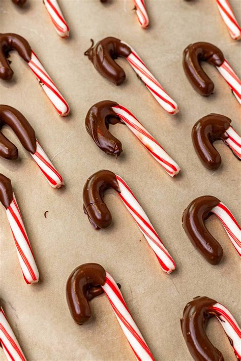 Chocolate Dipped Candy Canes Recipe - Dinner, then Dessert