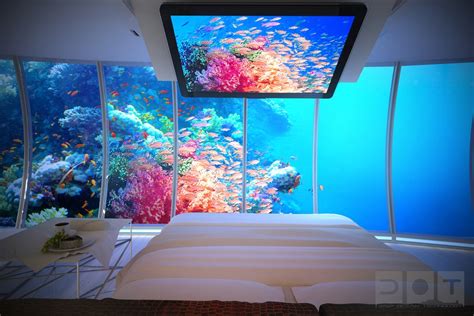 Underwater bedroom aquarium walls | Interior Design Ideas
