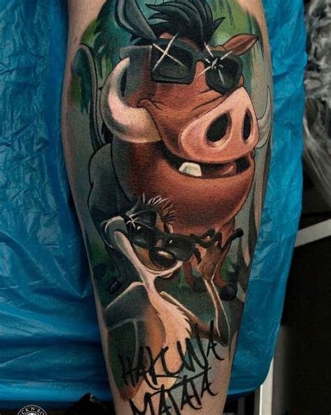 timon ^pumba tattoo in 2020 | Lion king tattoo, Disney tattoos, King ...