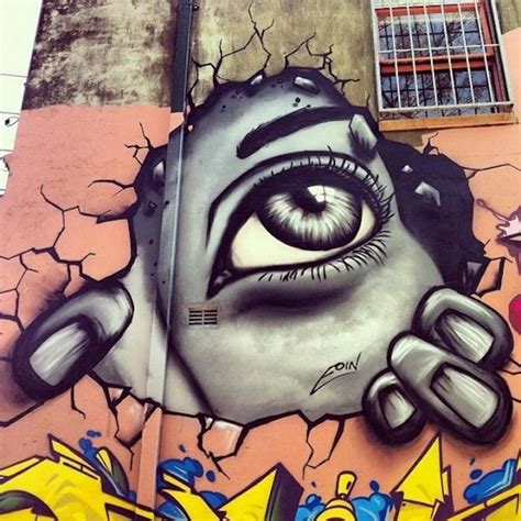 Eyes Street Art by Eoin - strangeLine | Graffiti de arte callejero, Artistas callejeros, Arte ...