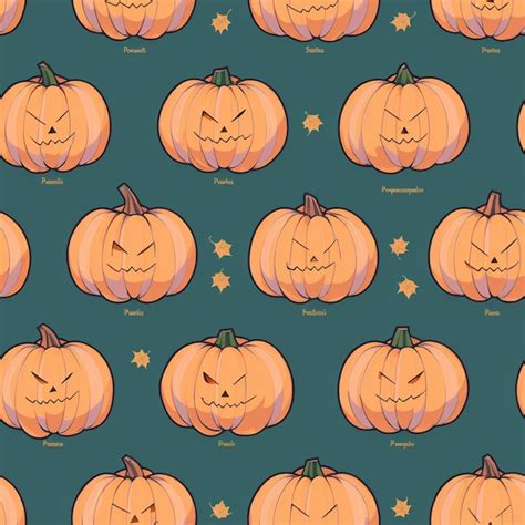 Premium AI Image | A seamless pattern of pumpkins halloween inspired