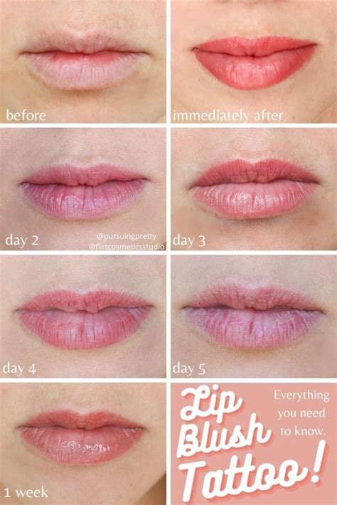 Lip Blush Tattoo Before and After - Pursuing Pretty | Lip color tattoo, Lip permanent makeup ...