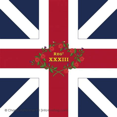 33rd Regiment of Foot. King's Colour - MrFlag